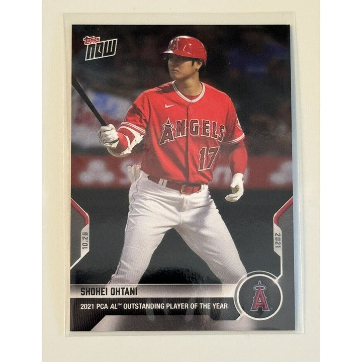 Shohei Ohtani 2021 Topps Now Players Choice Awards limited edition baseball card, Los Angeles Angels