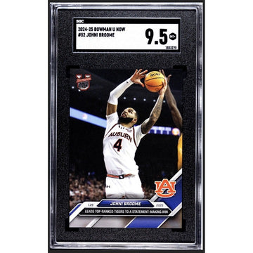 2024-25 Bowman U Now Johni Broome Rookie Leads Top Ranked Tigers Card 52 SGC 9.5