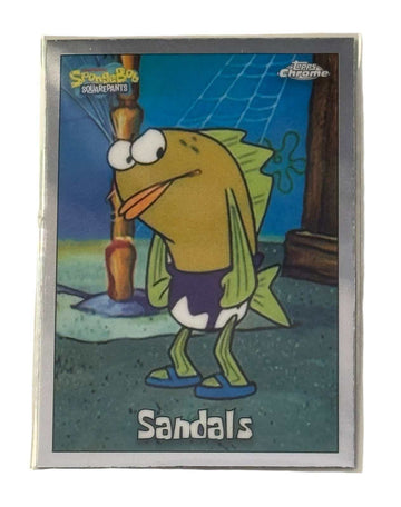 Topps Chrome SpongeBob 25th Anniversary Sandals #152 trading card near mint condition