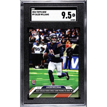 Caleb Williams RC* 2024 TOPPS NOW Football Card NFL Chicago Bears Rookie SGC 9.5