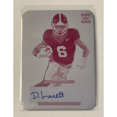 Dominic Lovett RC Auto 2024 Leaf Metal XRC limited edition football card with autograph