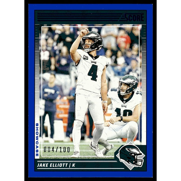 4/100^ 2024 Score NFL Football #231 Jake Elliott Green Philadelphia Eagles MINT!