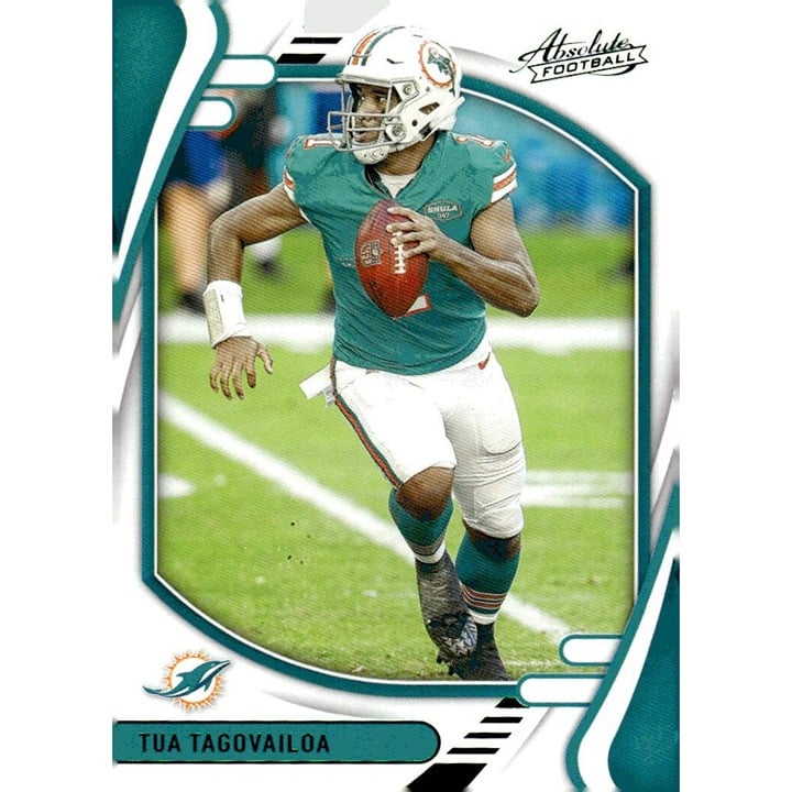 2021 Panini Absolute NFL Football Card #79 Tua Tagovailoa Blue Dolphins