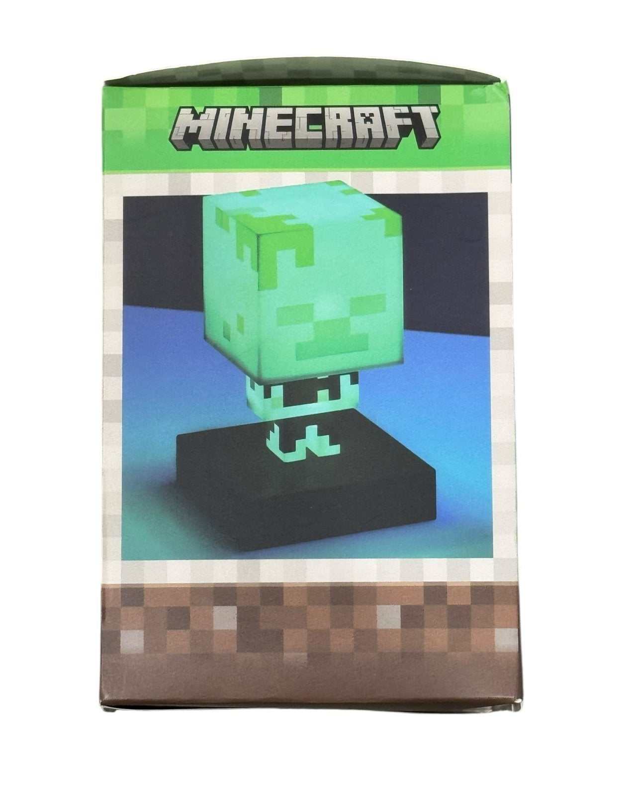 Minecraft Drowned Icon Light Series 1 by Paladone in original packaging, pixel-style gaming lamp
