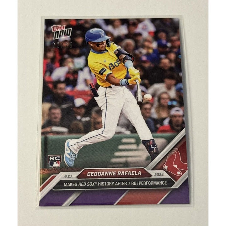 22/25 Ceddanne Rafaela RC - 2024 MLB TOPPS NOW® Card 125 - MLB Red Sox PR: 1132*