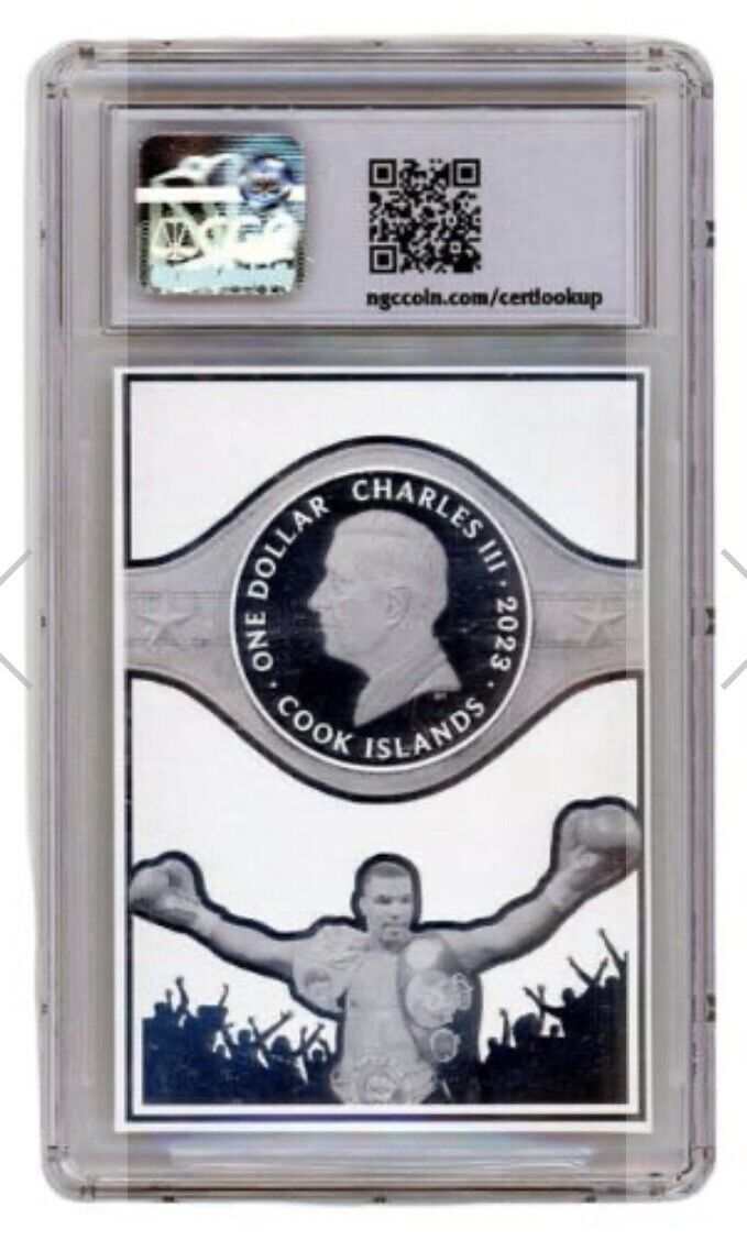 Mike Tyson Legends Series 2023 Cook Islands Silver Proof Boxing Card