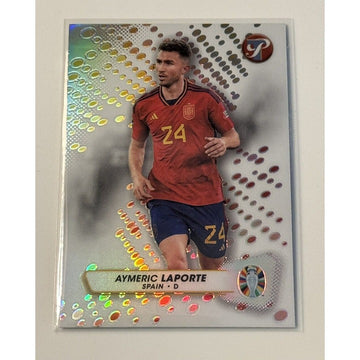2023 Topps Pristine UEFA Road To EURO Aymeric Laporte SPAIN - Refractor Catd 168