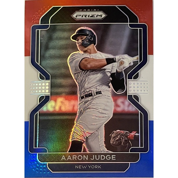 AARON JUDGE 2022 Panini Prizm Red White & Blue Card #239 MLB NY Yankees ALL RISE