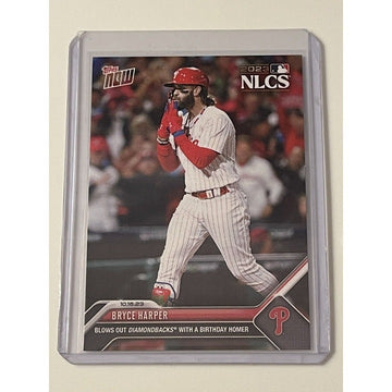 2023 Topps NOW Bryce Harper* Red Parallel Card #1008 SSP MLB Phillies NLCS Card*