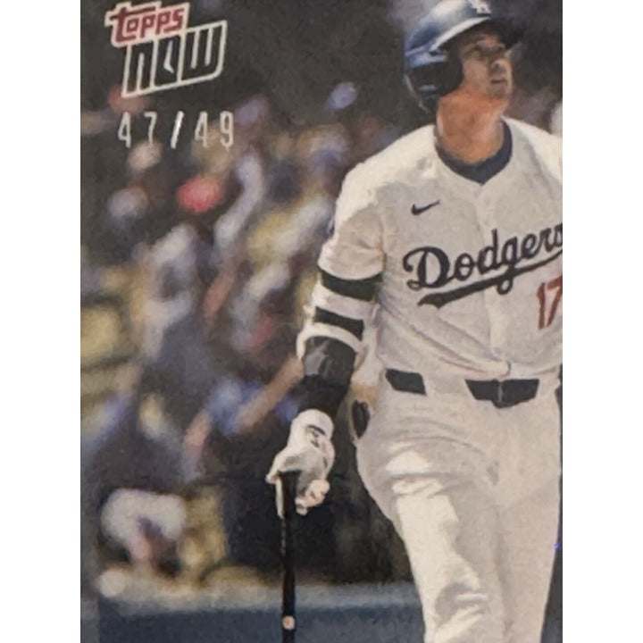 2024 Topps Now Shohei Ohtani MLB All-Time Japanese HR Leader Dodgers card limited edition 47/49