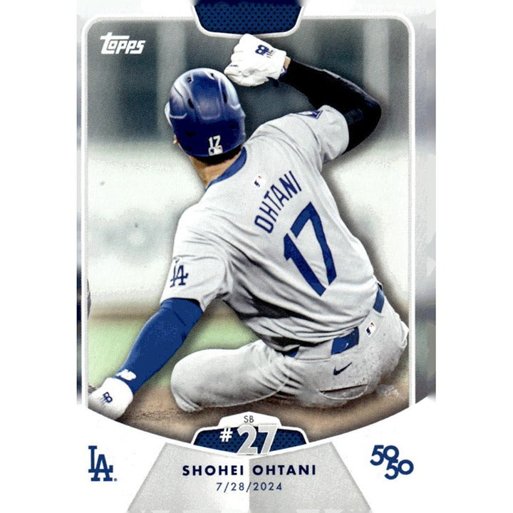 50/50 LIMITED EDITION! Shohei Ohtani MLB LA Dodgers 2024 TOPPS NOW Season #SB 27