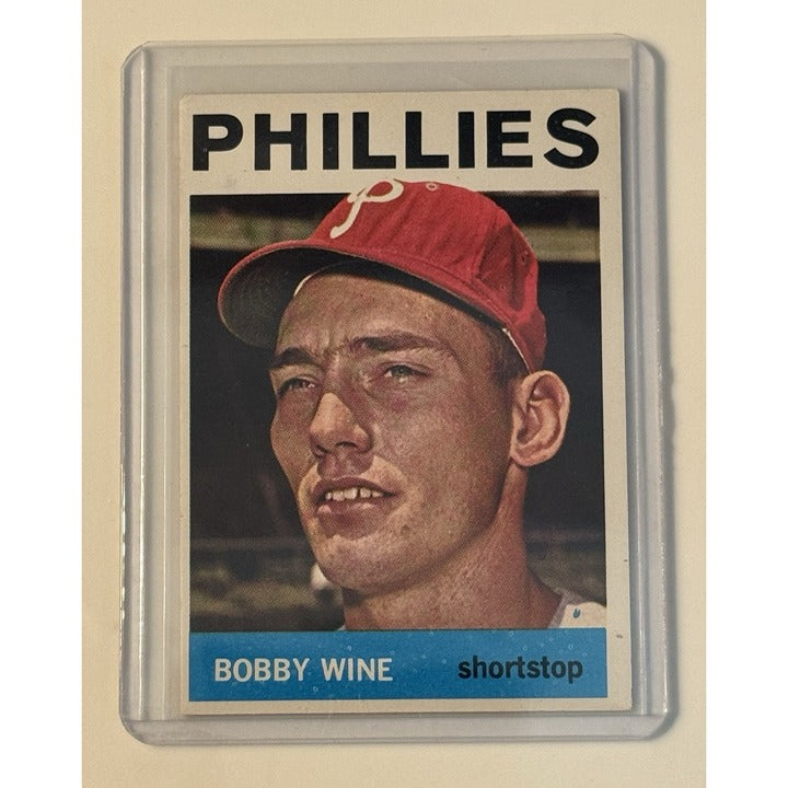 1964 Topps Baseball #347 Bobby Wine MLB Philadelphia Phillies VG-Very Good - EX*