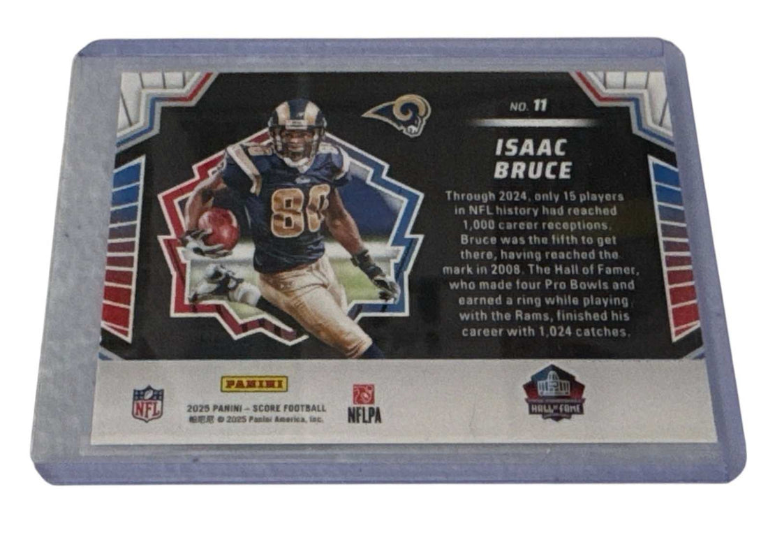 2025 Score Men of Canton Isaac Bruce Artist's Proof NFL Rams football card