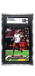 Jayden Daniels 2025 Topps NOW Rookie Card #22 SGC 10 gem mint NFL Commanders limited edition