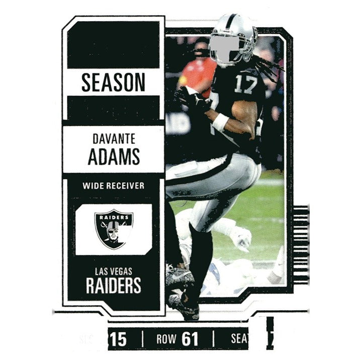 2023 Panini Contenders D'Vante Adams - NFL Las Vegas Raiders Football - Card #53