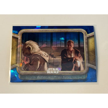 2024 Topps Chrome Sapphire Star Wars Episode I Phantom Menace At Odds With Yoda*