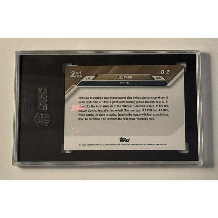 2024 Topps Now Alexandre Sarr RC NBA Draft 2nd Pick graded SGC 9.5 basketball trading card
