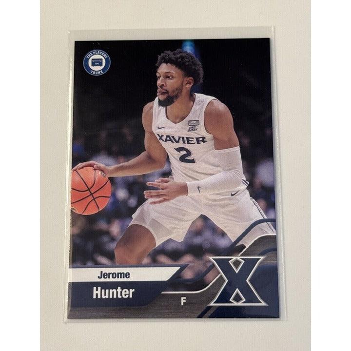 Jerome Hunter 2022 Xavier Musketeers NCAA basketball trading card players trunk collection