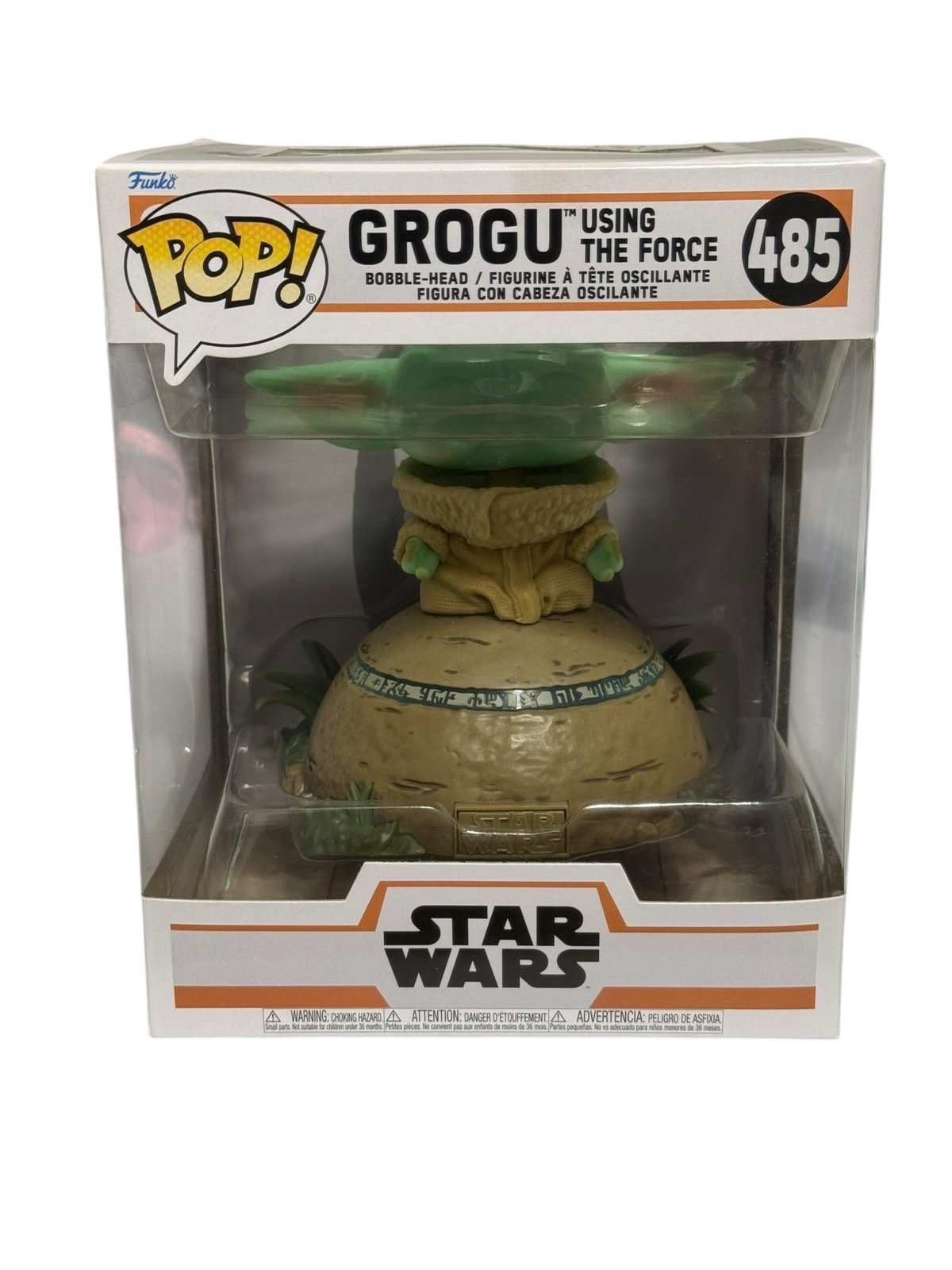 Funko Pop Star Wars Grogu Using the Force #485 Mandalorian collectible figure in box