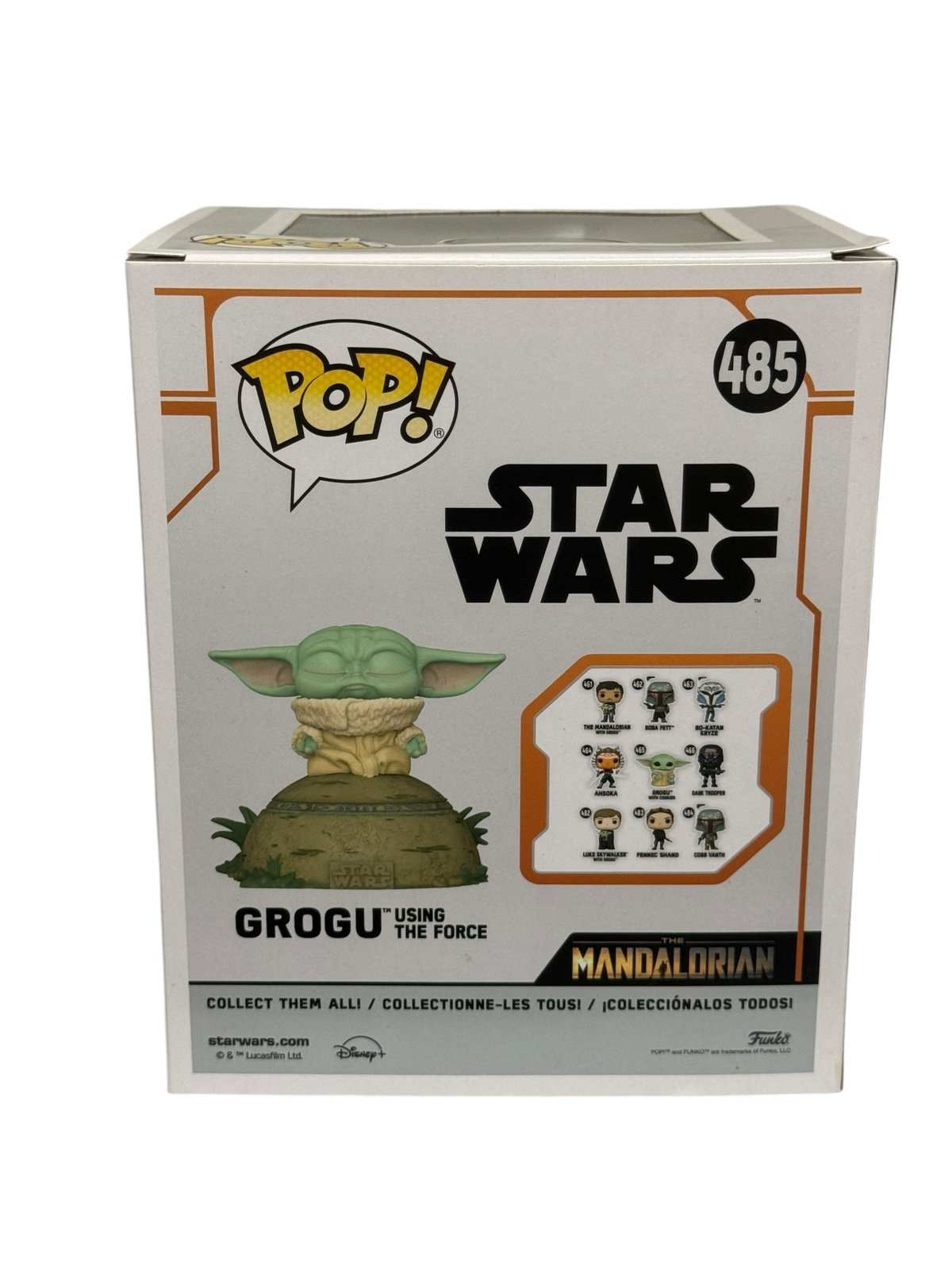 Funko Pop Star Wars Grogu Using the Force #485 Mandalorian figure in box