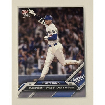 Shohei Ohtani 2024 MLB Topps Now card 584 Dodgers 40/40 Club limited edition trading card