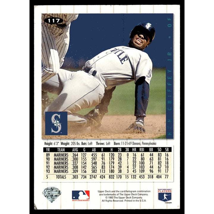 1994 Collectors Choice Ken Griffey Jr. Silver Signature MLB Seattle Mariners baseball card