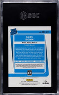 2021 DONRUSS OPTIC Alec Bohm Rated Rookie Auto Signed MLB Phillies SGC 10 card back