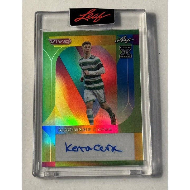 2-4 Mackenzie Carse* 2022 Leaf Vivid Proof Clear Navy Blue Rookie - UAFE #BA-MC1