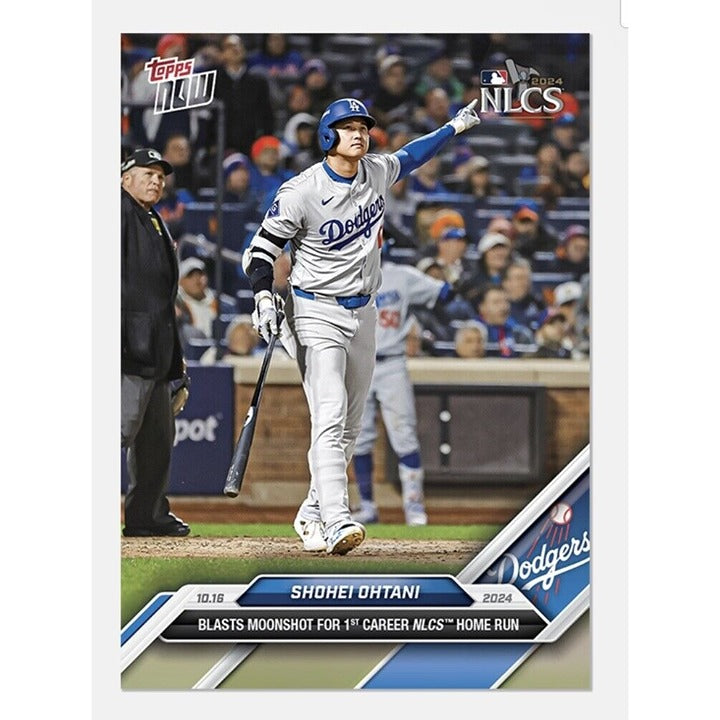 Shohei Ohtani MLB 2024 Topps Now trading card moonshot home run NLCS Dodgers