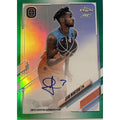 Jean Montero RC 2021-22 Topps Chrome Aqua Green Refractor autographed basketball trading card numbered 17/75