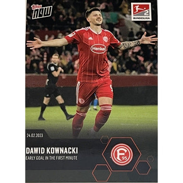2023 Topps Now David Kownacki #143 Fortuna Duesseldorf BUNDESLIGA Early Goal 1st