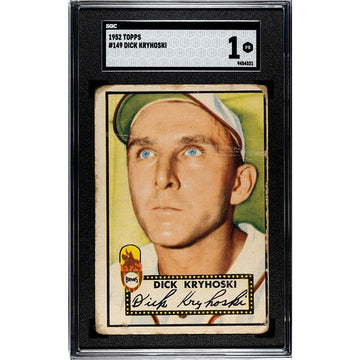1952 Topps Set-Break Dick Kryhoski SGC 1 MLB 1952 MLB St. Louis Browns Card #149