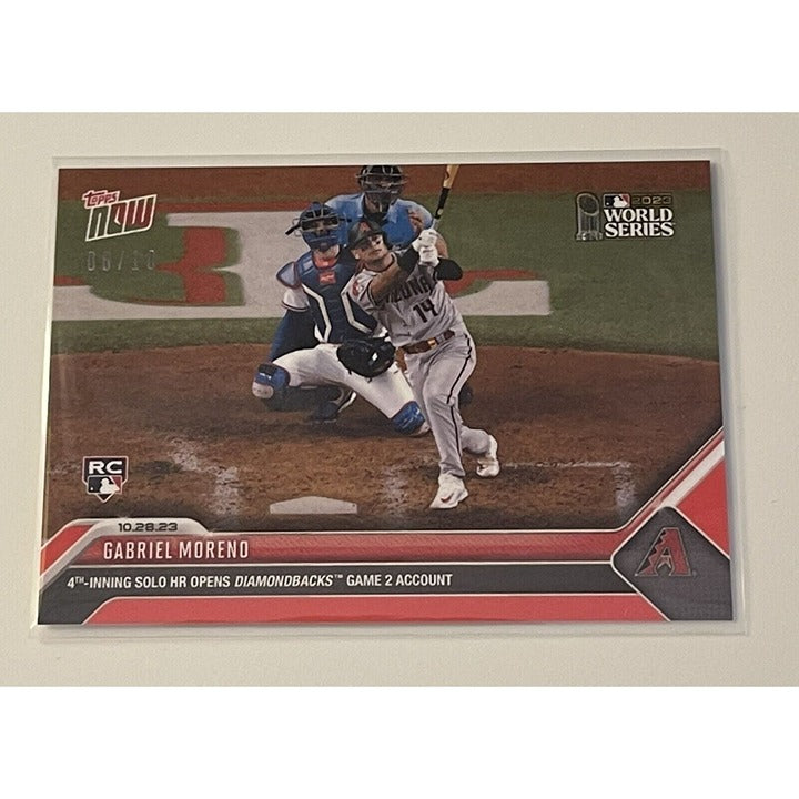 2023 Topps NOW 08/10 Gabriel Moreno RC 4th Inning  HR - World Series Card #1054*