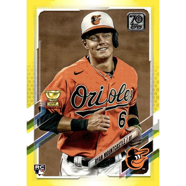 2021 Topps #143 - Ryan Mountcastle Gold Star RC – MLB Exclusive parallel of Star