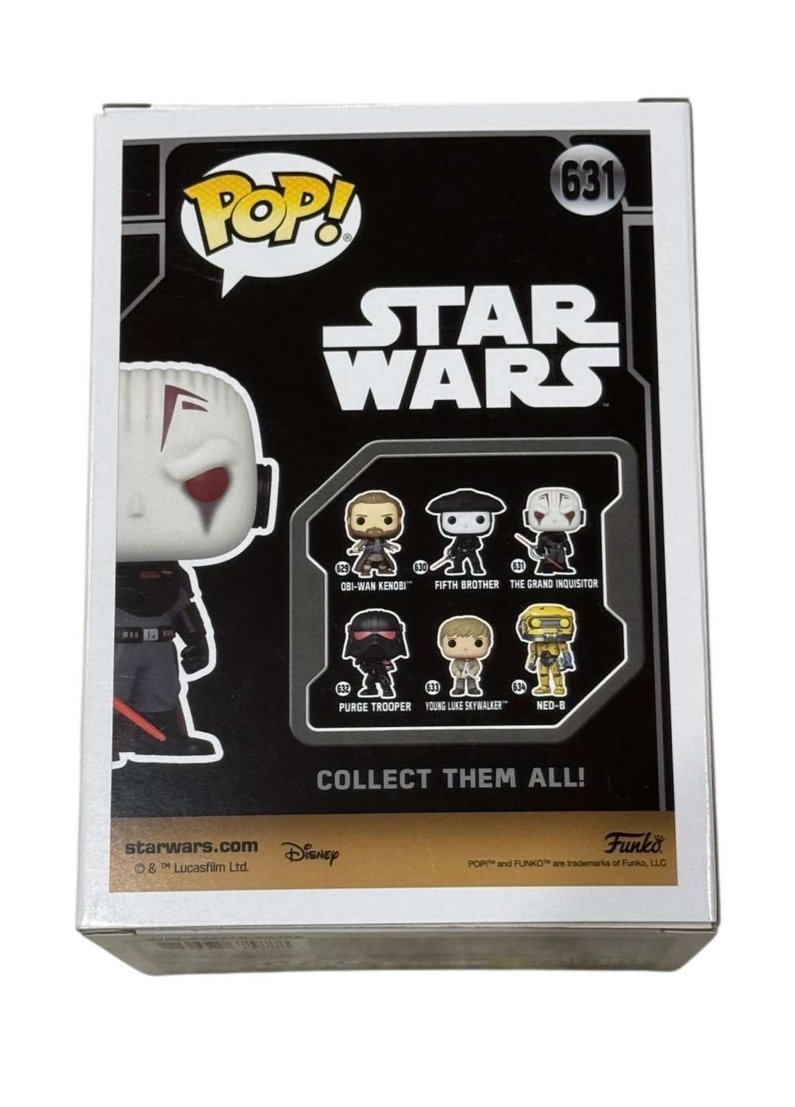 Grand Inquisitor Funko Pop Star Wars #631 vinyl bobble head figure in box