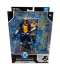 New-sealed McFarlane DC Multiverse Jay Garrick Speed Metal 7-inch figure with lightning effects and trading card in packaging