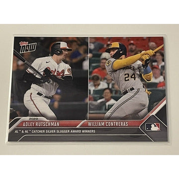 2023 TOPPS NOW Silver Slugger Award Adley  Rutschman/William Contreras Card SS1*