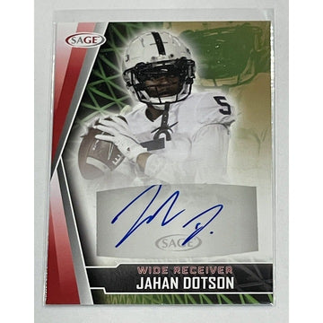 2022 Sage High Series Auto Gold Jahan Dotson NCAA Penn State Football Card A-JD3