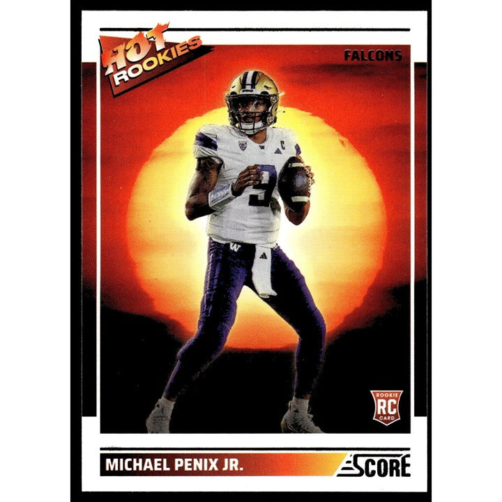 Michael Penix Jr. 2024 Score Hot Rookies Atlanta Falcons football card mint condition