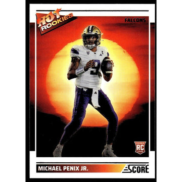Michael Penix Jr. 2024 Score Hot Rookies Atlanta Falcons football card mint condition