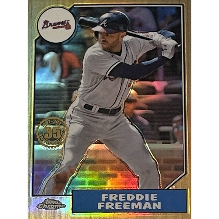 2022 Topps Chrome 35th Anniversary Refractor - Freddie Freeman - #87BC-11 BRAVES