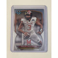 Taulia Tagovailoa RC 2022 Bowman Chrome University Maryland football trading card in protective case