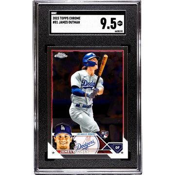 2023 Topps Chrome James Outman* RC - MLB LA Dodgers - Rookie Card #81 - SGC 9.5*