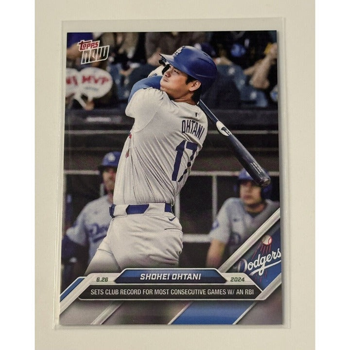 Shohei Ohtani 2024 Topps Now limited edition Dodgers baseball card 351