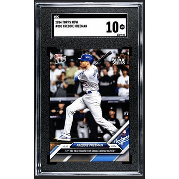 Freddie Freeman 12 RBIs 2024 MLB Topps NOW LA Dodgers World Series #880 - SGC 10