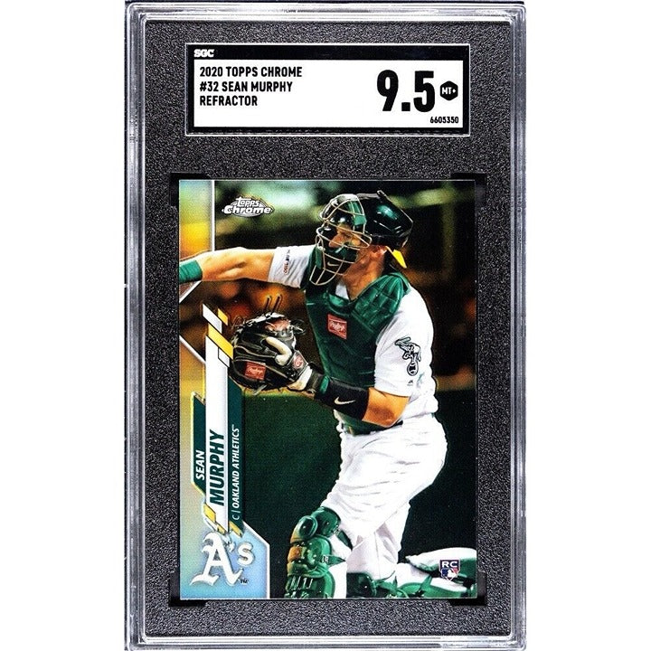 2020 Topps Chrome Sean Murphy RC Card 32 Oakland Athletics/Braves Rookie SGC 9.5