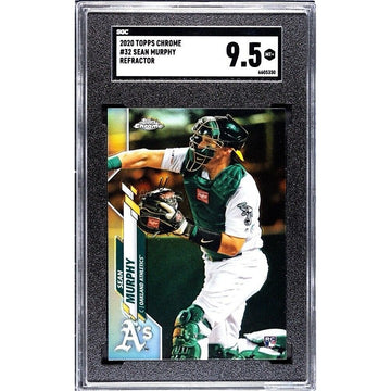 2020 Topps Chrome Sean Murphy RC Card 32 Oakland Athletics/Braves Rookie SGC 9.5