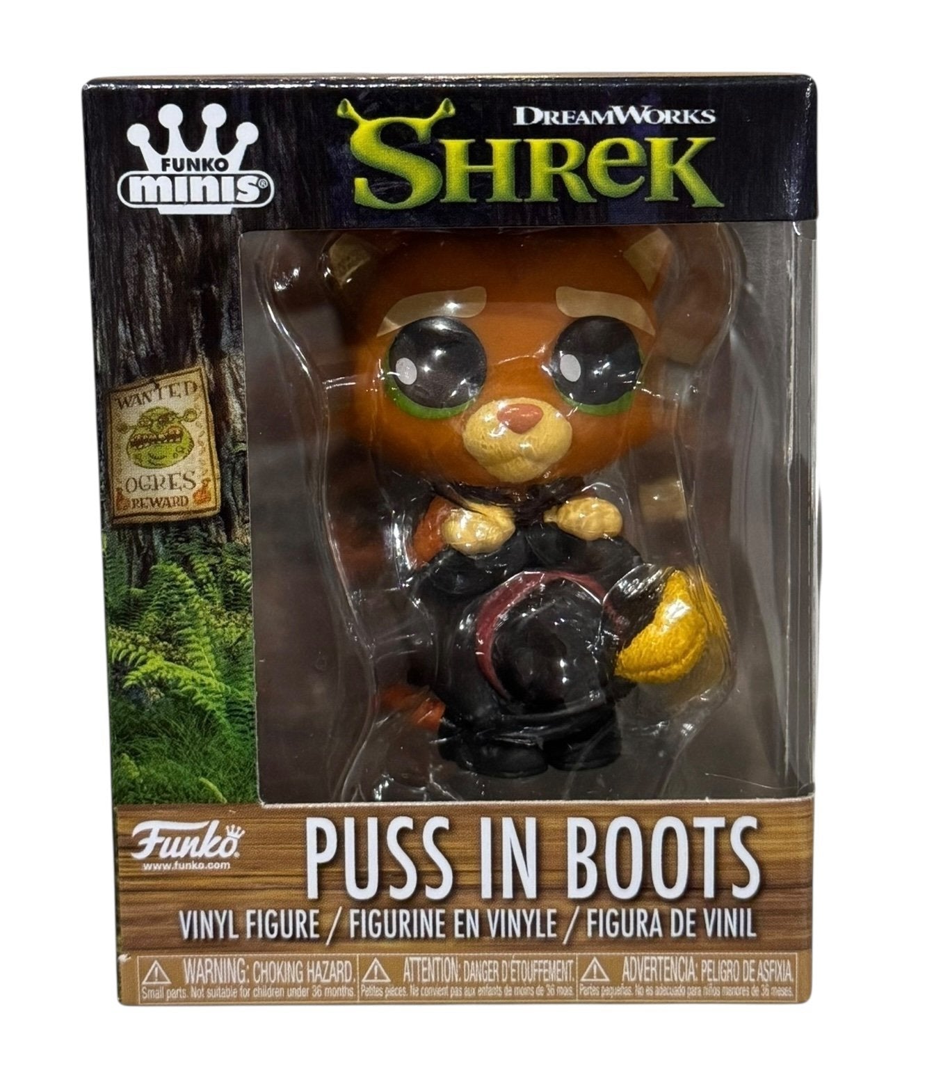 Funko MINI Shrek Puss in Boots vinyl figure collectible DreamWorks cat in packaging