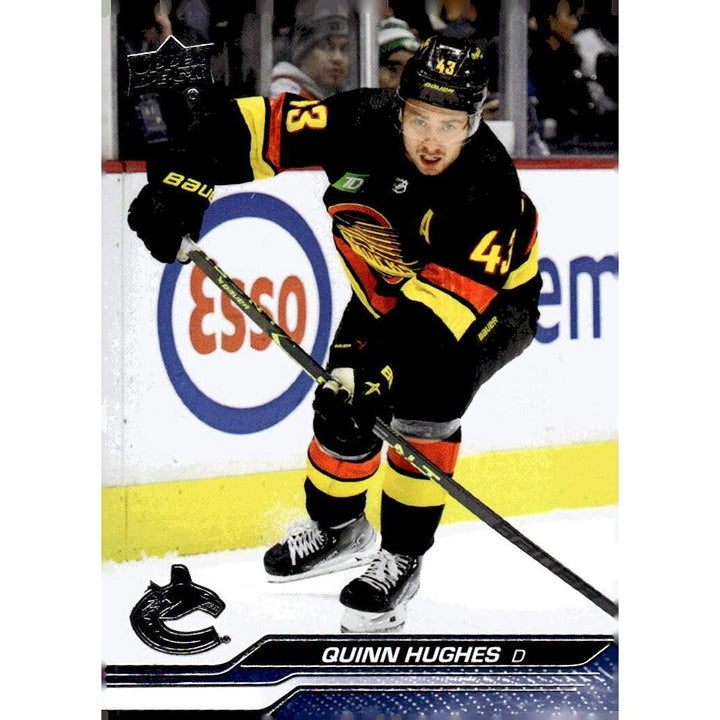 Quinn Hughes 2023-24 Upper Deck Series 2 Vancouver Canucks NHL hockey card #426