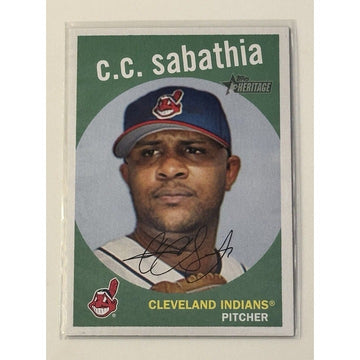 2008 Topps Heritage Chrome C. C. Sabathia* - MLB Yankees/Indians Baseball #C145*
